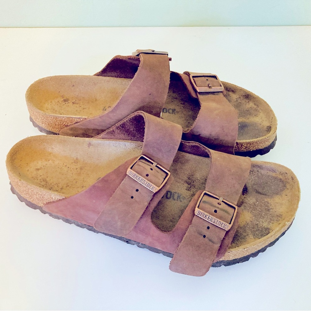 Birkenstock slide sandals Classic Brown Women’s size 11 11.5 Men’s 10 EUR 43
